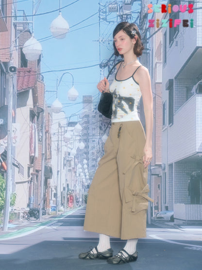 Star Polka Dot Cat Rabbit Print Camisole【s0000016337】