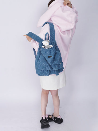 Niche Ruffle Skirt Polka Dot Backpack【s0000016445】