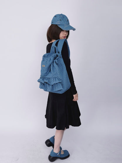Niche Ruffle Skirt Polka Dot Backpack【s0000016445】