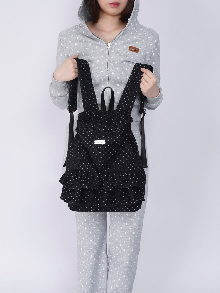 Niche Ruffle Skirt Polka Dot Backpack【s0000016445】