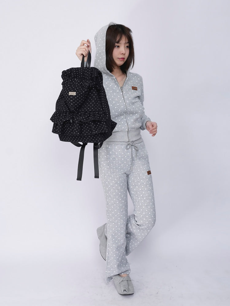 Niche Ruffle Skirt Polka Dot Backpack【s0000016445】