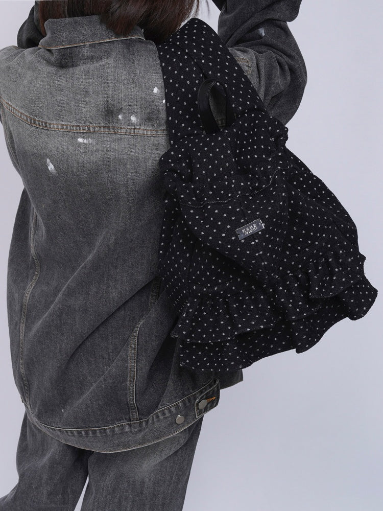 Niche Ruffle Skirt Polka Dot Backpack【s0000016445】