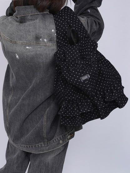 Niche Ruffle Skirt Polka Dot Backpack【s0000016445】