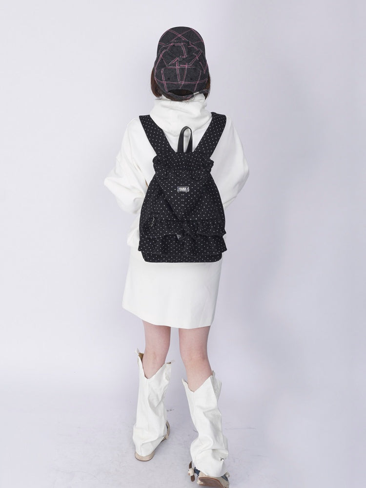 Niche Ruffle Skirt Polka Dot Backpack【s0000016445】