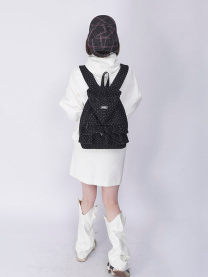 Niche Ruffle Skirt Polka Dot Backpack【s0000016445】