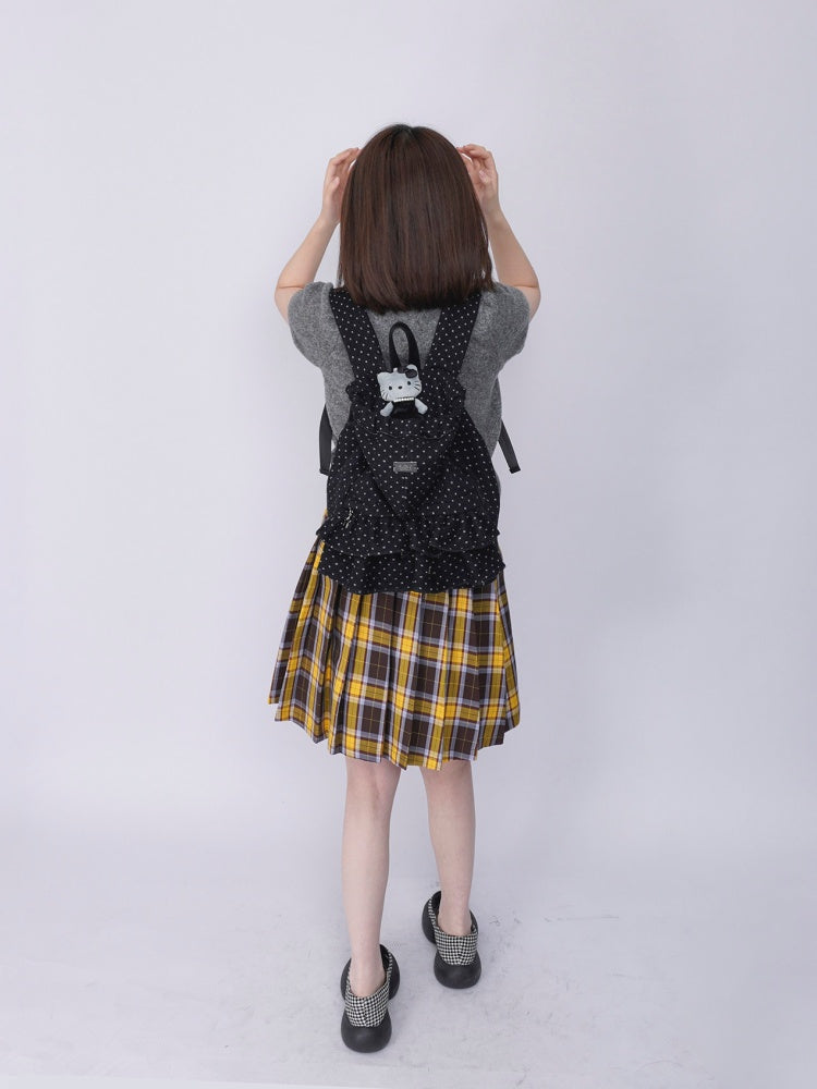 Niche Ruffle Skirt Polka Dot Backpack【s0000016445】