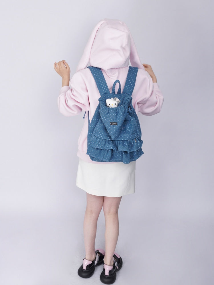 Niche Ruffle Skirt Polka Dot Backpack【s0000016445】