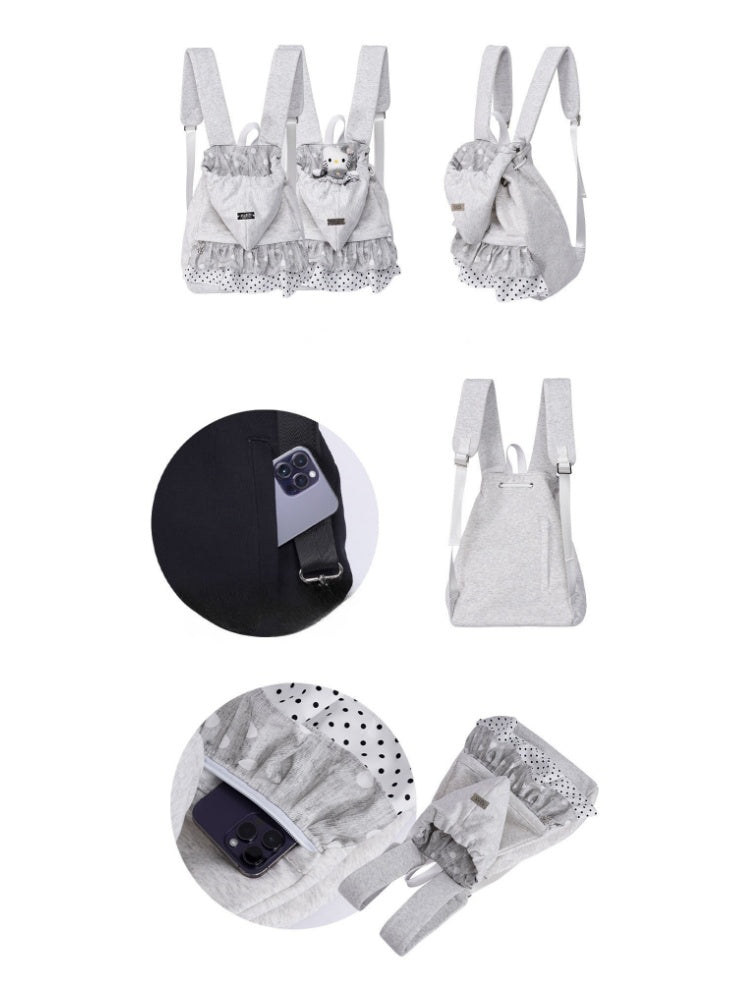Niche Ruffle Skirt Hoodie Backpack【s0000016446】