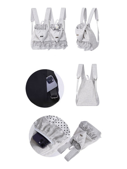 Niche Ruffle Skirt Hoodie Backpack【s0000016446】