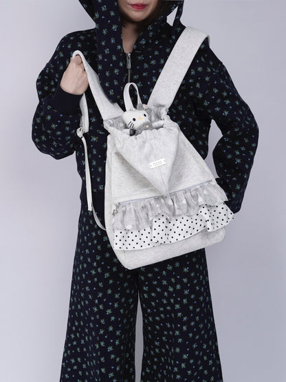 Niche Ruffle Skirt Hoodie Backpack【s0000016446】