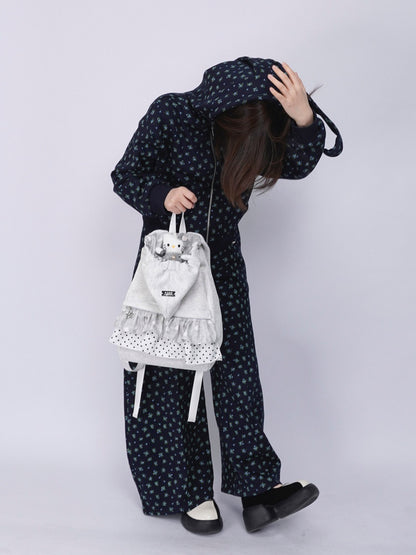 Niche Ruffle Skirt Hoodie Backpack【s0000016446】