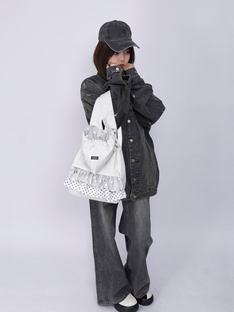 Niche Ruffle Skirt Hoodie Backpack【s0000016446】
