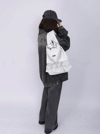 Niche Ruffle Skirt Hoodie Backpack【s0000016446】