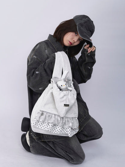 Niche Ruffle Skirt Hoodie Backpack【s0000016446】