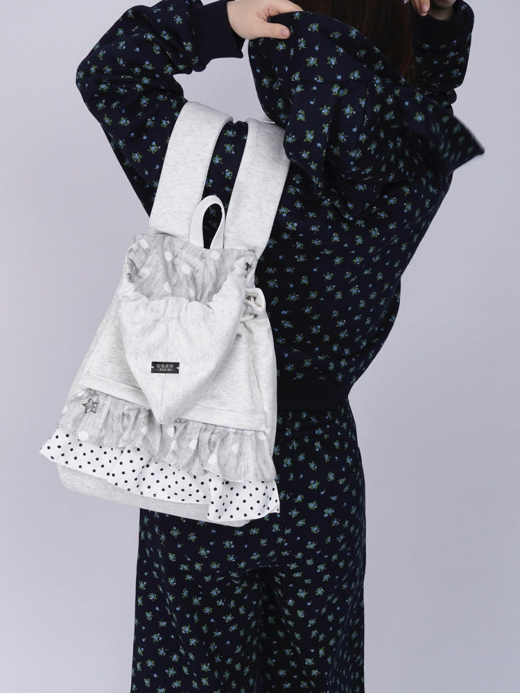 Niche Ruffle Skirt Hoodie Backpack【s0000016446】