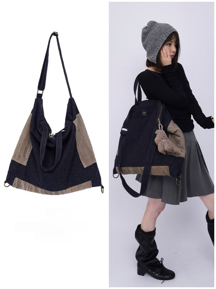 Denim Shoulder Large-Capacity Bag【s0000016447】
