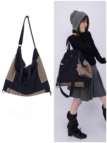 Denim Shoulder Large-Capacity Bag【s0000016447】
