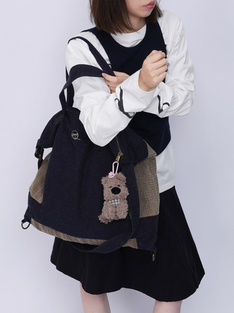 Denim Shoulder Large-Capacity Bag【s0000016447】