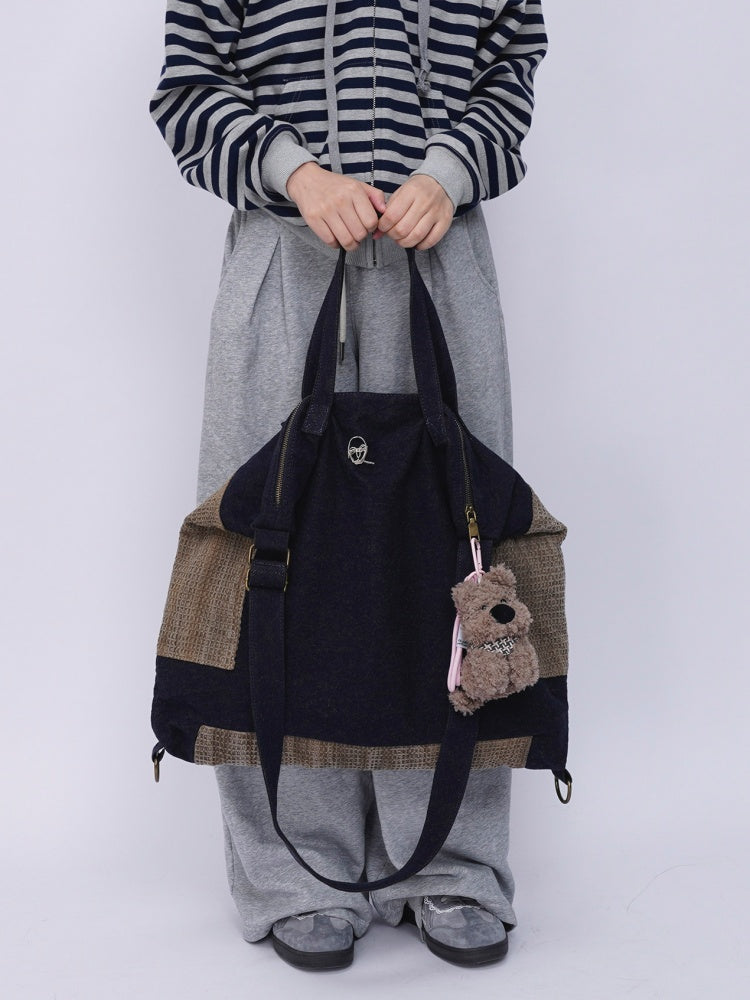 Denim Shoulder Large-Capacity Bag【s0000016447】