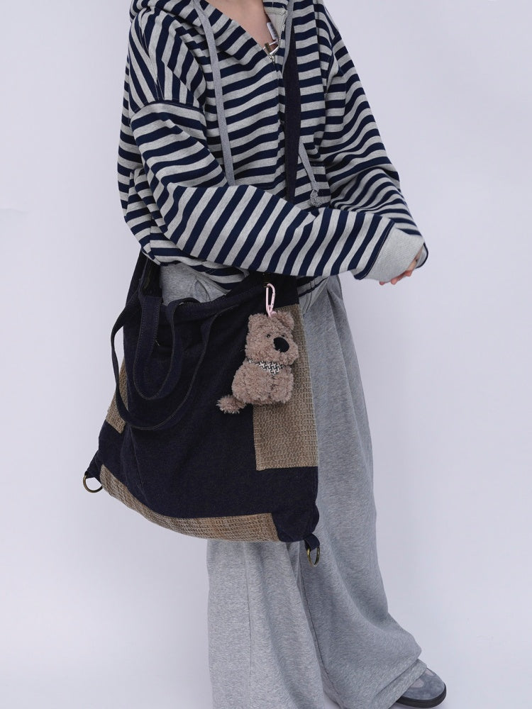 Denim Shoulder Large-Capacity Bag【s0000016447】