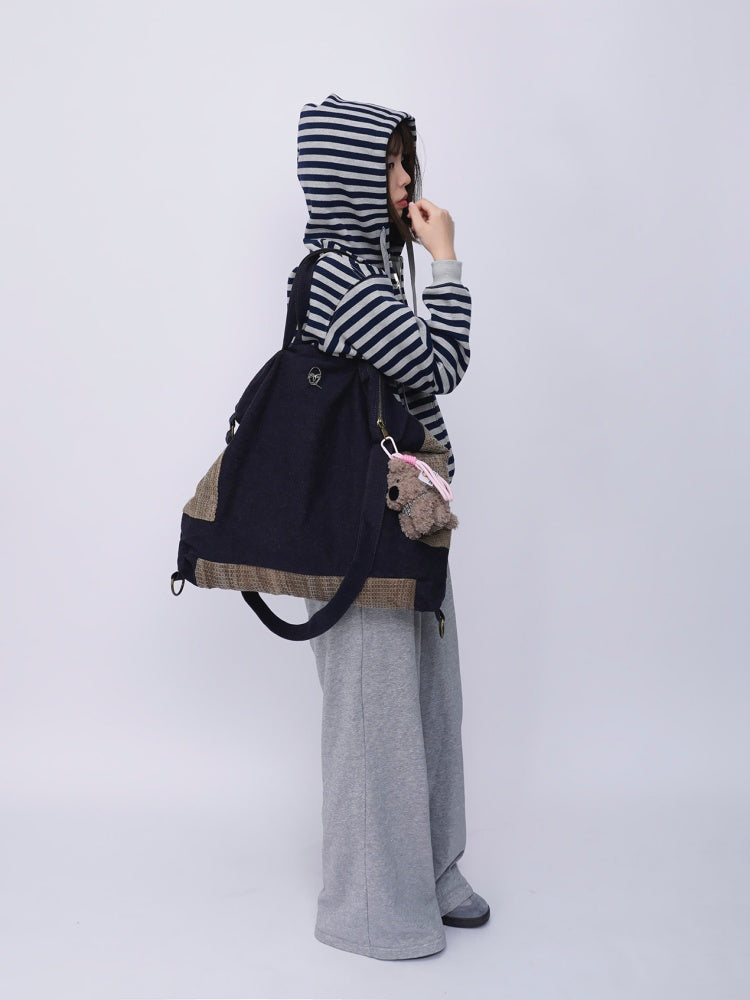 Denim Shoulder Large-Capacity Bag【s0000016447】