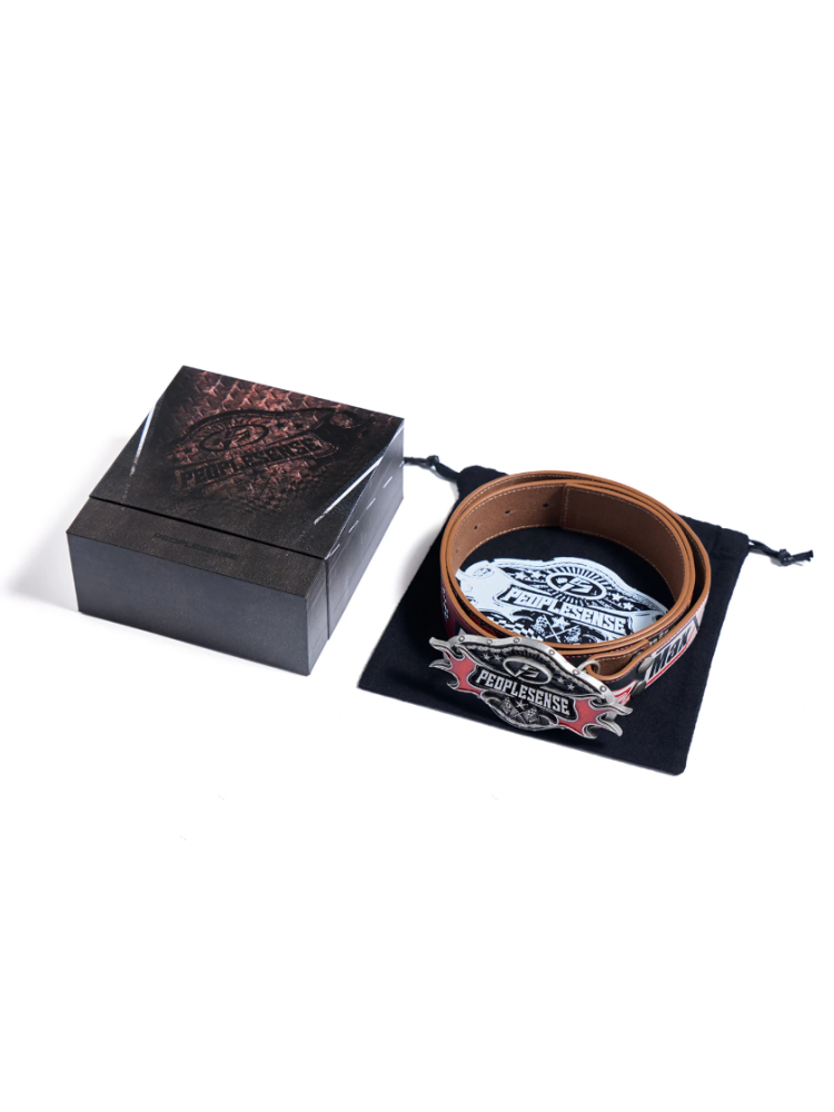 Vintage Motorcycle Style Alloy Buckle Cowhide Belt【s0000016461】