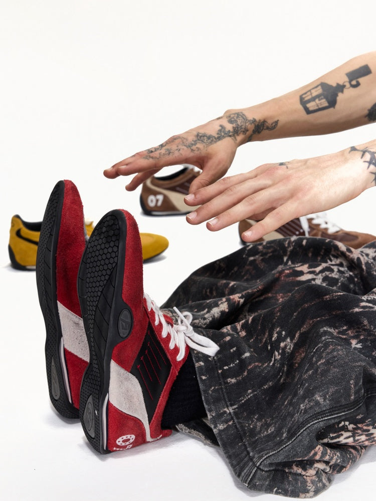F1 Racing Elements Cowhide Suede Training Sneakers【s0000016463】
