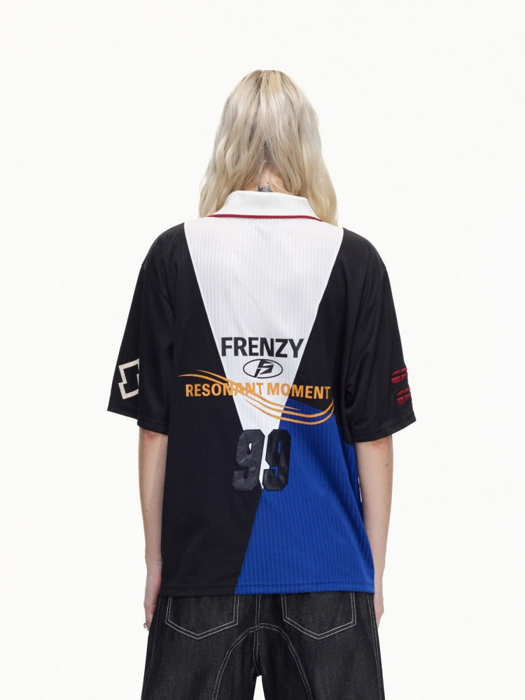 American Contrast Panel Short Sleeve Polo Shirt【s0000016464】