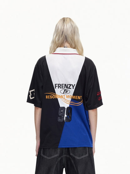 American Contrast Panel Short Sleeve Polo Shirt【s0000016464】