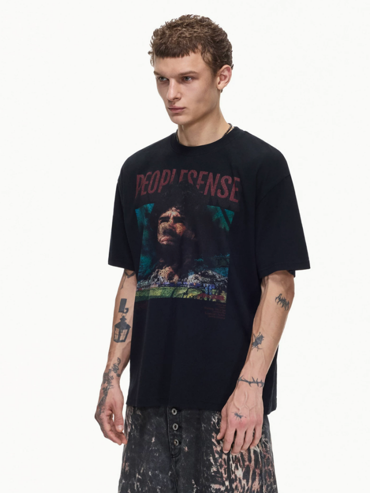 Football Distressed Short Sleeve T-Shirt【s0000016466】