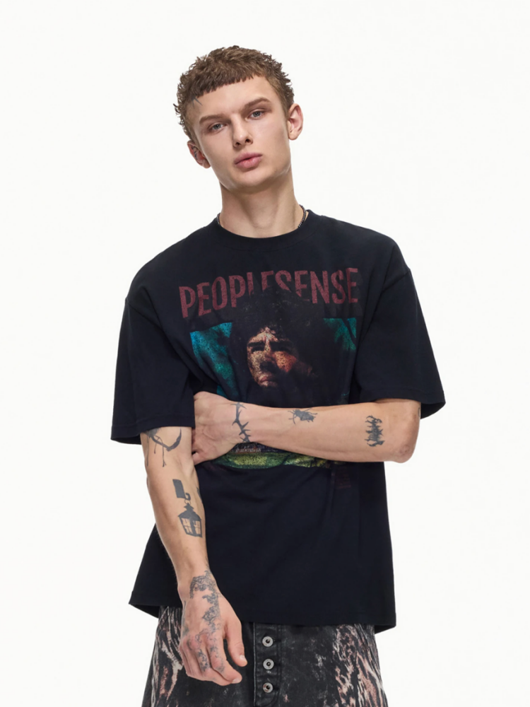 Football Distressed Short Sleeve T-Shirt【s0000016466】