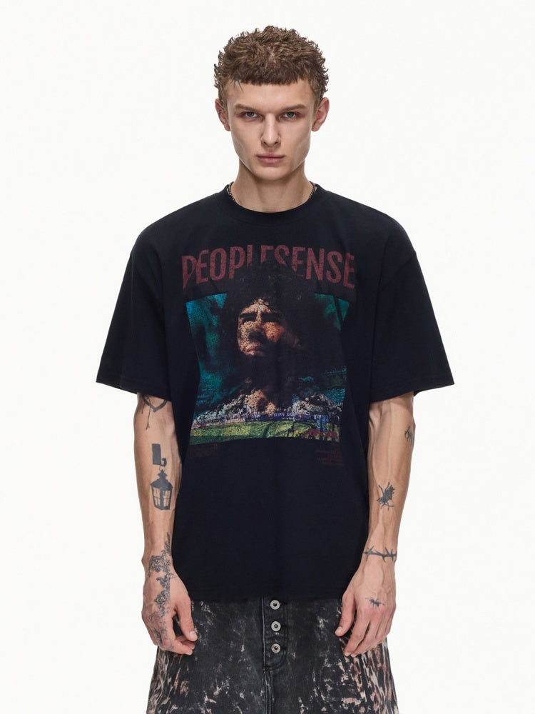 Football Distressed Short Sleeve T-Shirt【s0000016466】