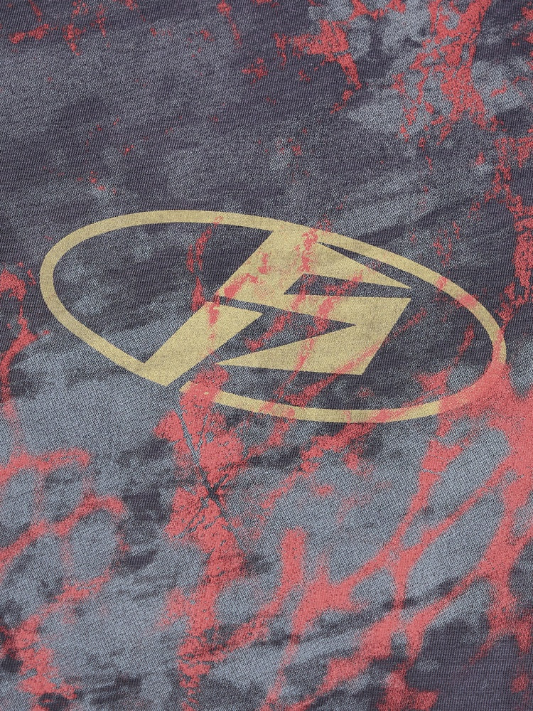 Vintage Spray Screen Print Short Sleeve T-Shirt【s0000016471】