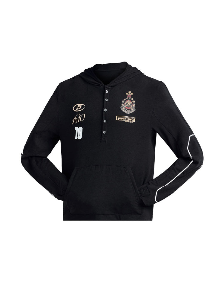 10 Badge Hoodie High Stretch Long Sleeve Jersey T-Shirt【s0000016475】