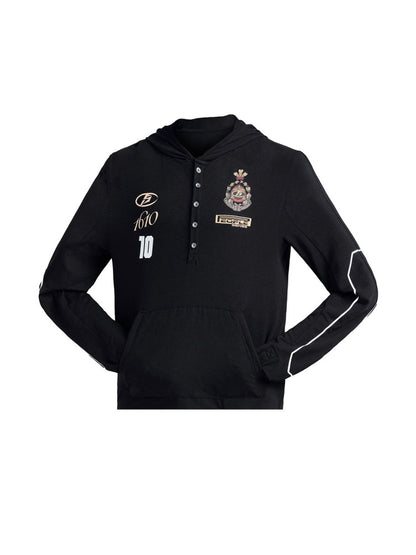 10 Badge Hoodie High Stretch Long Sleeve Jersey T-Shirt【s0000016475】