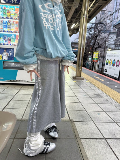 Sports Lace Stitching Long Sleeve Hoodie【s0000016479】