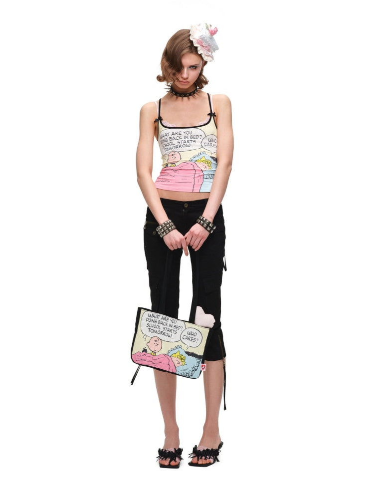 1JINN STUDIOxSNOOPY Collaboration Basic Print Camisole【s0000016579】