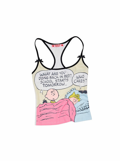 1JINN STUDIOxSNOOPY Collaboration Basic Print Camisole【s0000016579】