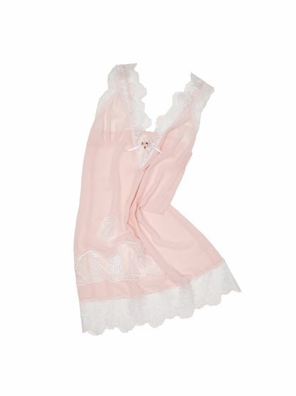 1JINN STUDIOx SNOOPY Collaboration V-Neck Loose Dress【s0000016581】