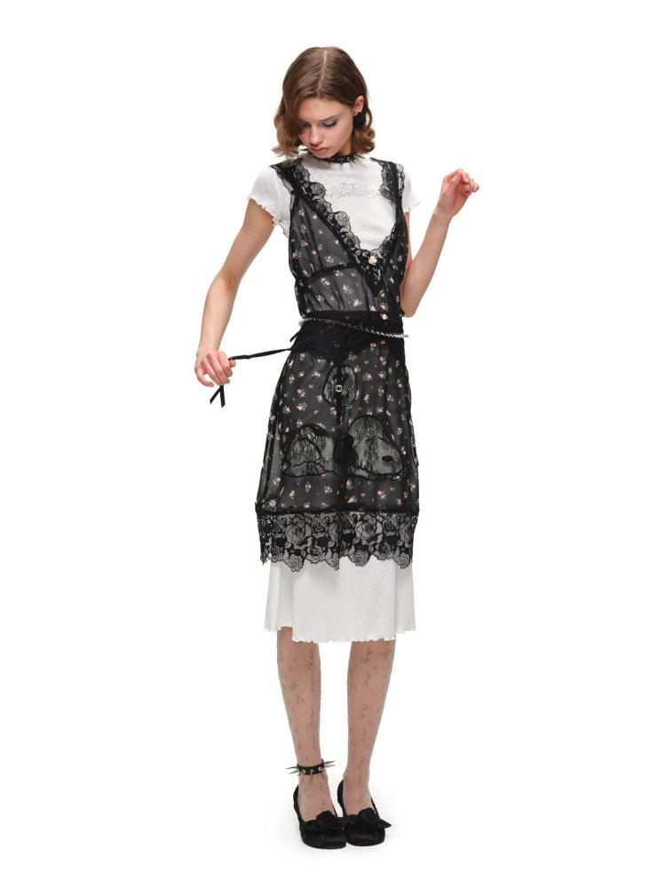 1JINN STUDIOx SNOOPY Collaboration V-Neck Loose Dress【s0000016581】