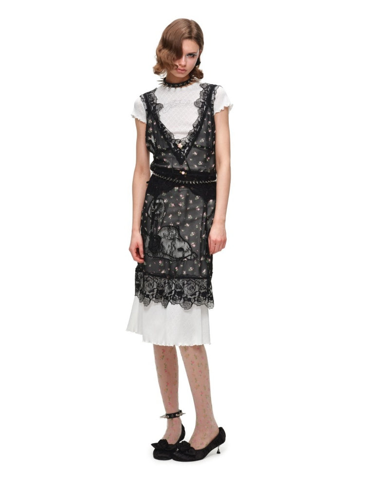 1JINN STUDIOx SNOOPY Collaboration V-Neck Loose Dress【s0000016581】