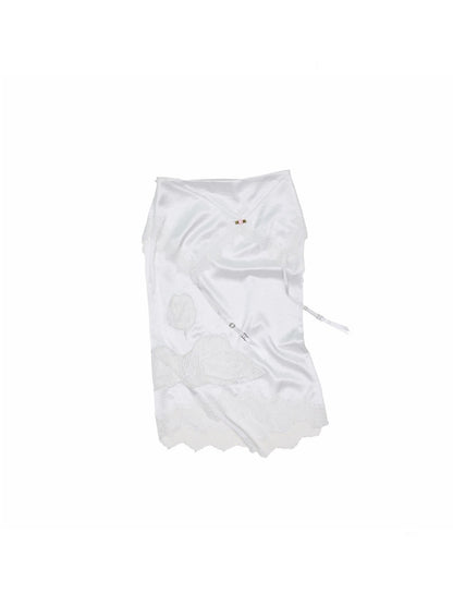 1JINN STUDIOx SNOOPY Collaboration Lace Satin Skirt【s0000016590】