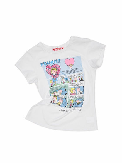 1JINN STUDIOxSNOOPY Collaboration Print Basic Short Sleeved T-Shirt【s0000016592】