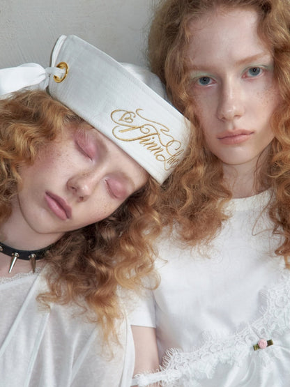 Faux Layered Satin Lace Suspender Combined Basic T-Shirt【s0000016595】