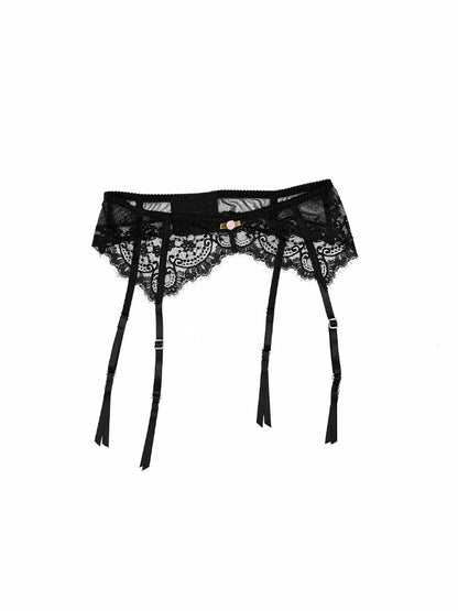 Sexy Low Waisted High Elastic Cut Out Lace Mesh Garter【s0000016598】