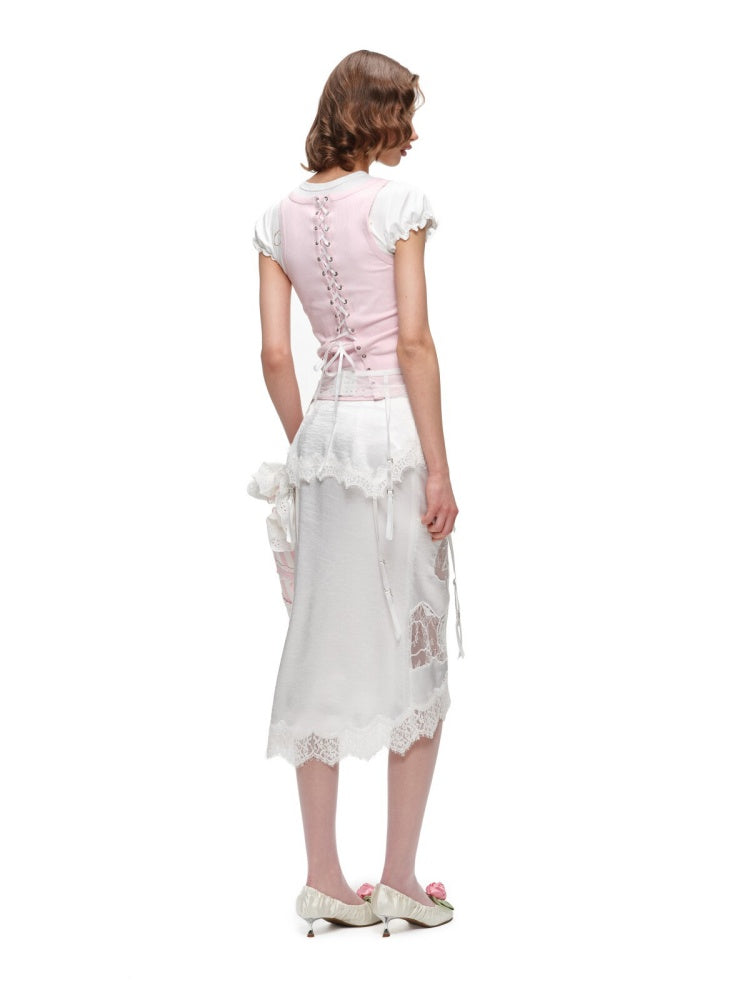 Sexy Low Waisted High Elastic Cut Out Lace Mesh Garter【s0000016598】