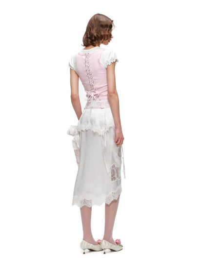 Sexy Low Waisted High Elastic Cut Out Lace Mesh Garter【s0000016598】