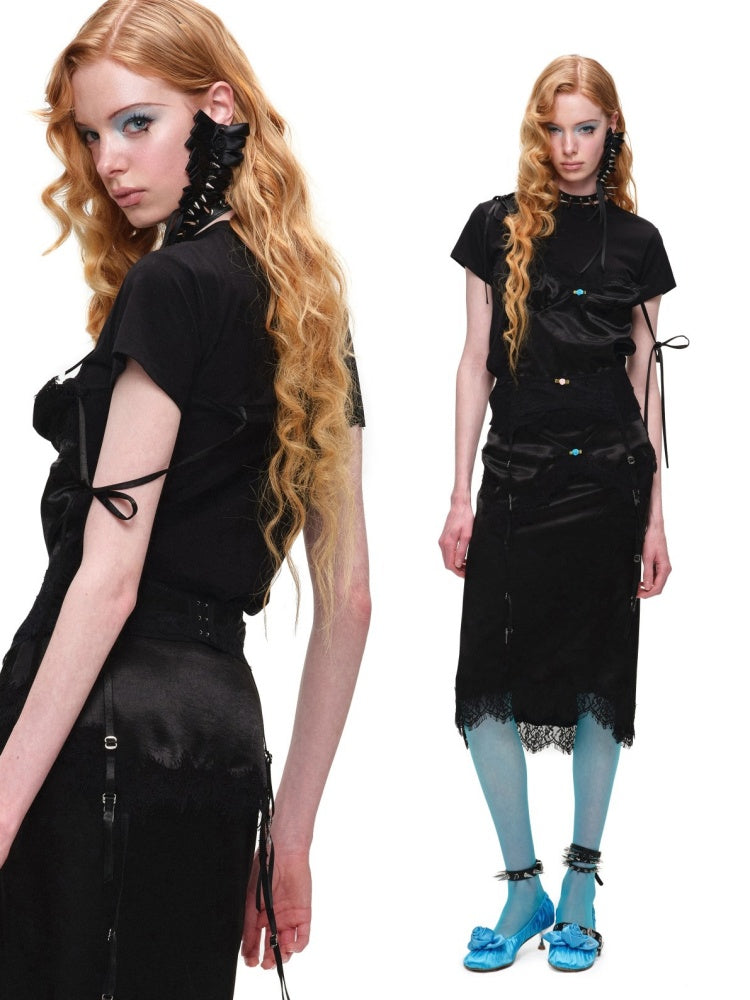 Sexy Low Waisted High Elastic Cut Out Lace Mesh Garter【s0000016598】