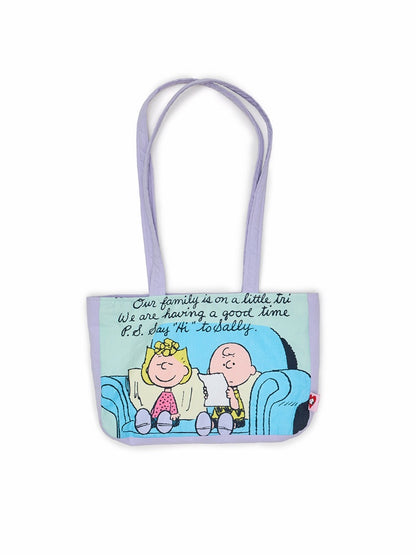 1JINN STUDIOxSNOOPY Collaboration Printed Cotton Shoulder Bag【s0000016599】