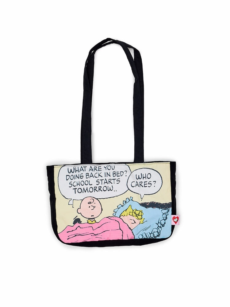 1JINN STUDIOxSNOOPY Collaboration Printed Cotton Shoulder Bag【s0000016599】